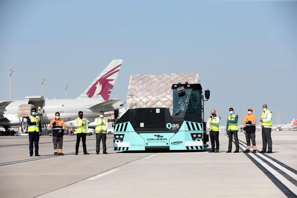 Qatar Airways Cargo utilitza un transportador de palets d'emissions zero